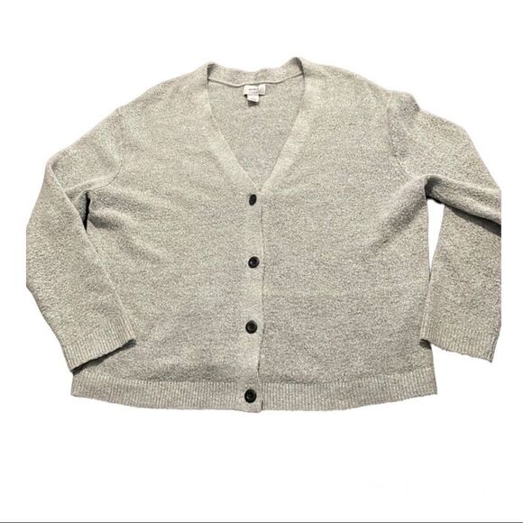 OLD NAVY Grey Button Up Cardigan Size Large - Picture 1 of 3